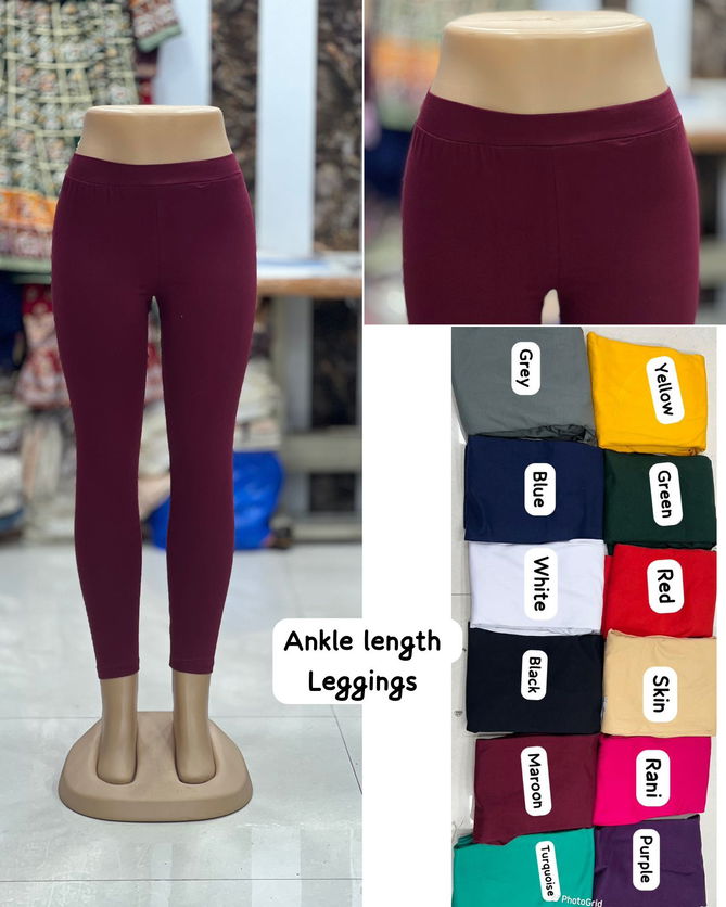 MB Ankle Length Comfort Leggings Wholesale Market In Surat